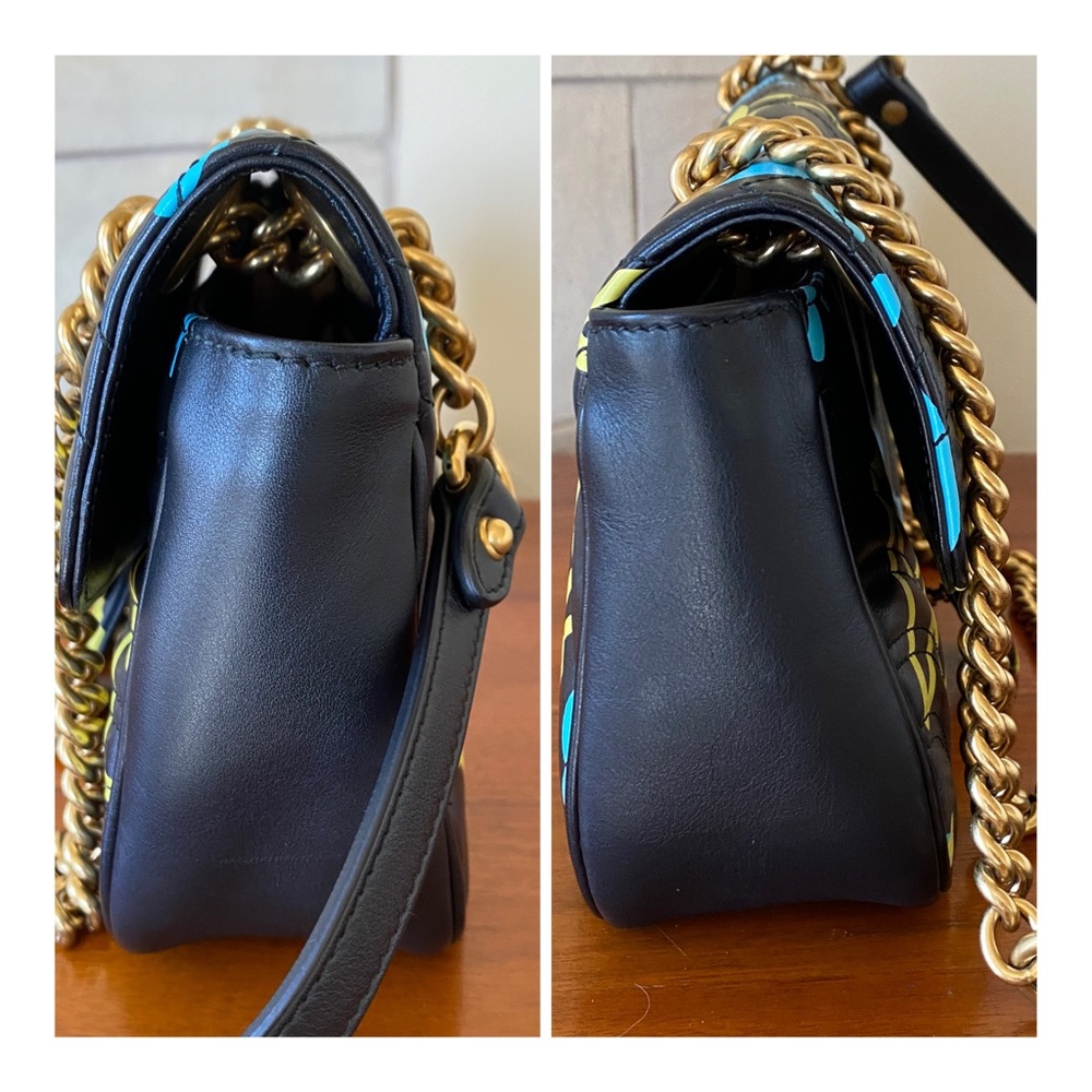 ☺️SOLD☺️AUTHENTIC GUCCI CROSSBODY QUILTED GHOST MARMONT MEDIUM BAG - Picture 6 of 13